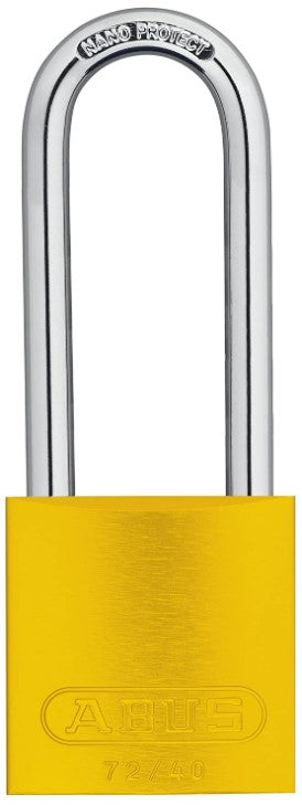 Abus Lock 72/40HB75 Safety Lockout Padlock Yellow