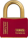 Abus Lock T84MB/40 Brass Padlock Red