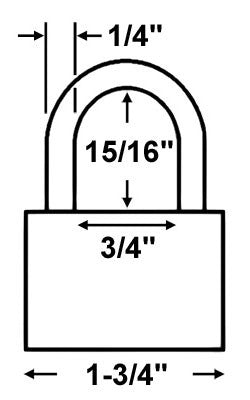 Abus Lock 158KC/45 Key Control Combination Padlock Dimensions