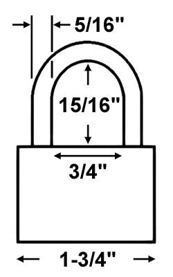Master Lock 1 Laminated Steel Padlock Dimensions