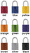 Abus Lock 72/40HB40 Safety Lockout Padlock Colors