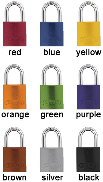 Abus Lock 72/40HB75 Safety Lockout Padlock Colors
