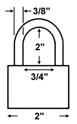 American Lock A1306TTB Padlock