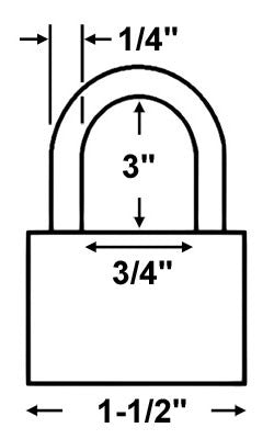 American Lock A42 Brass Padlock