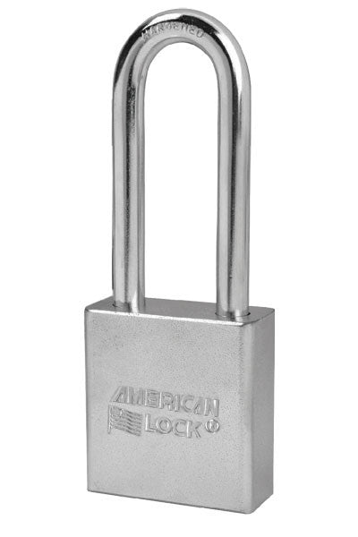 American Lock A6202 Solid Steel Padlock With 6 Pin Cylinder
