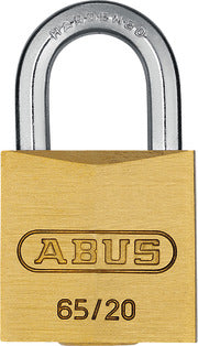 Abus Lock 65/20 Brass Padlock