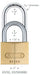 Abus Lock 65/50HB80 Brass Padlock Dimensions