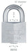 Abus Lock 88/50 Chrome Plated Brass Padlock High Security Dimensions