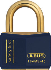 Abus Lock T84MB/40 Brass Padlock Blue