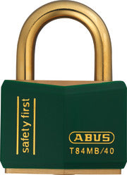Abus Lock T84MB/40 Brass Padlock Green