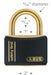 Abus Lock T84MB/50 Brass Padlock Dimensions