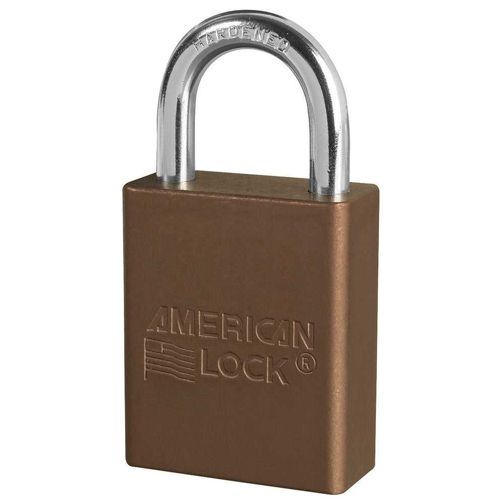 American Lock A1105BRN Padlock Brown Keyed Different Safety Lockout