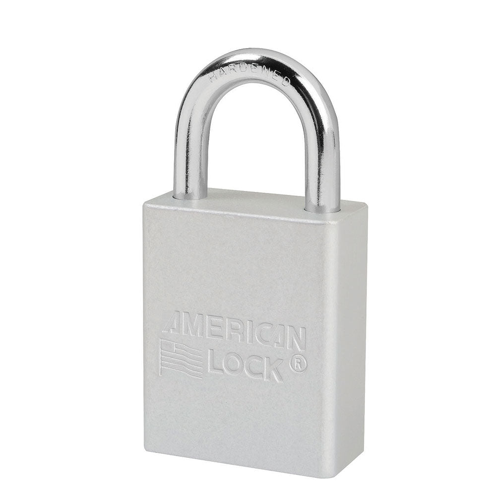 American Lock A1105CLR Padlock Silver Keyed Different Safety Lockout