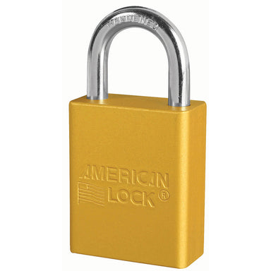 American Lock A1105YLW Padlock Yellow Keyed Different Safety Lockout