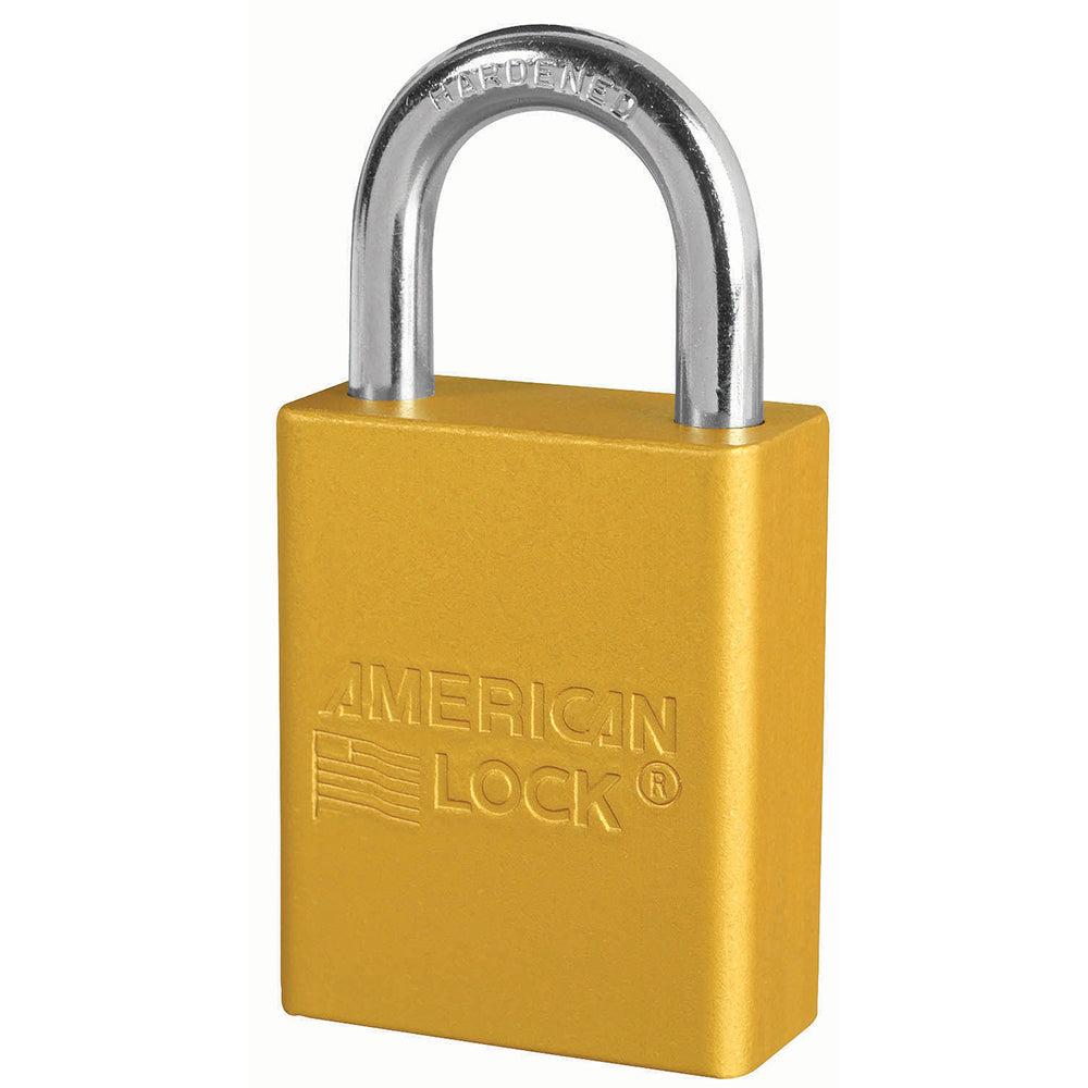 American Lock A1105KAYLW Padlock Yellow Keyed Alike Safety Lockout