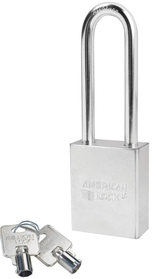 American Lock A7202 Solid Steel Padlock With Tubular Cylinder