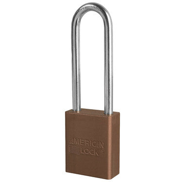 American Lock S1107BRN Brown Safety Lockout Padlock