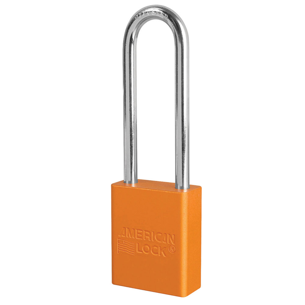 American Lock S1107ORJ Orange Safety Lockout Padlock