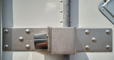 Enforcer 8014 Rear Door Hasp Lock Installed