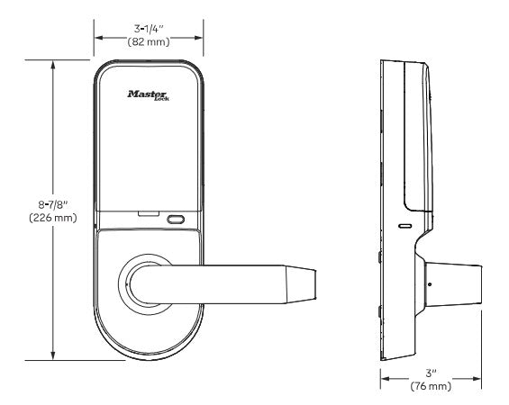 Master Lock MCB624 Smart Keyed Touchscreen Cylindrical Lock