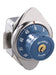 Master Lock 1652MDBLU Built-In Combination Locker Lock with Blue Metal Dial