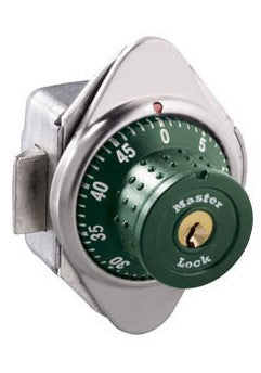 Master Lock 1652MDGRN Built-In Combination Locker Lock with Green Metal Dial