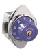 Master Lock 1652MDPRP Built-In Combination Locker Lock with Purple Metal Dial