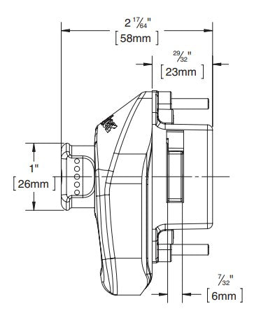 Master Lock 3630 Side Dimensions