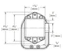 Master Lock 3631 Rear Dimensions