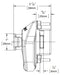 Master Lock 3631 Side Dimensions