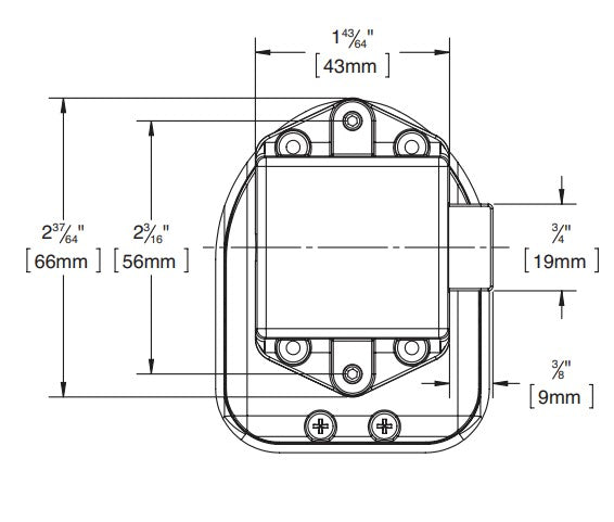 Master Lock 3670 Rear Dimensions