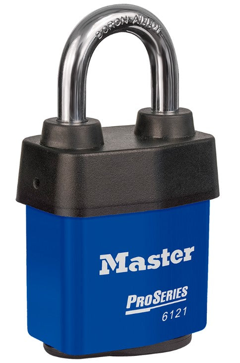 Master Lock 6121KABLU Blue Padlock All Weather Keyed Alike