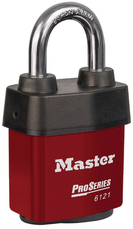 Master Lock 6121KARED Red Padlock All Weather Keyed Alike