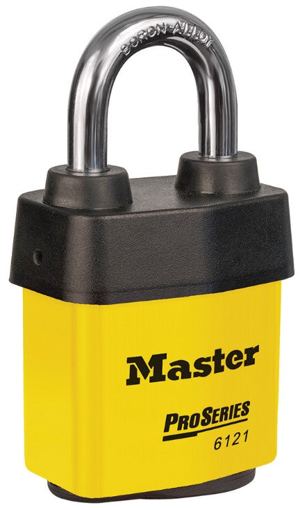 Master Lock 6121KAYLW Yellow Padlock All Weather Keyed Alike