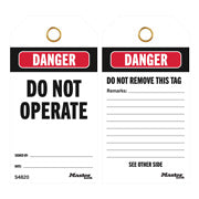 Master Lock S4820 Do Not Operate Medium Duty Tags