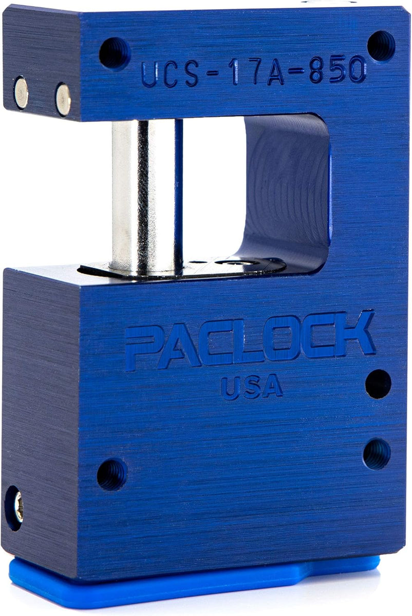 PACLOCK UCS-17A-850 Hidden-Shackle Aluminum Block-Lock-Style Lock