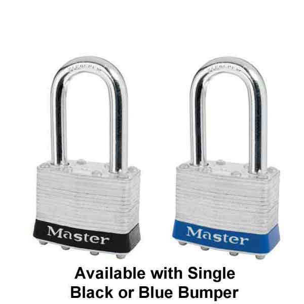 Master Lock 1LF Laminated Steel Padlock Bumper Colors
