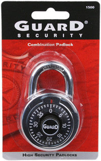 Guard Security Padlock, Combination, 2 Inch
