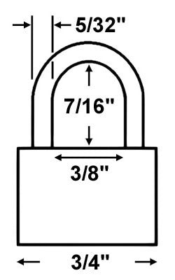 Master Lock 4120 Padlock dimensions