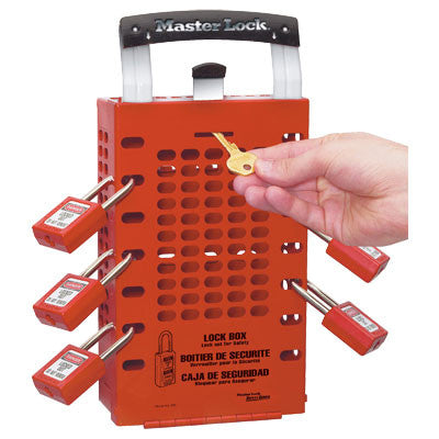 Master Lock 503RED Portable or Wall Mounted Group Lock Box