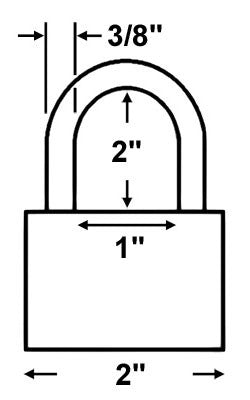 Made in USA 52910 Brass Padlock — AllPadlocks