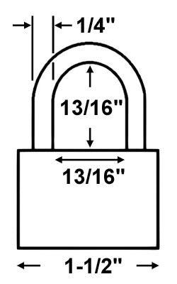 ABUS 55/40 Solid Brass Padlock —