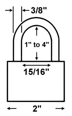 Abus Lock 83/50 Rekeyable Door Key Compatible Padlock