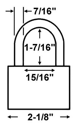 Abus Lock 83CS/55 Rekeyable Door Key Compatible Padlock