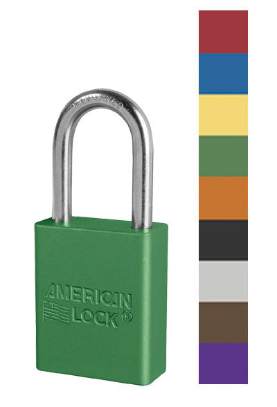 ABUS - 1 Shackle Lock with 1-1/2 Anodized Aluminum body - KEYED