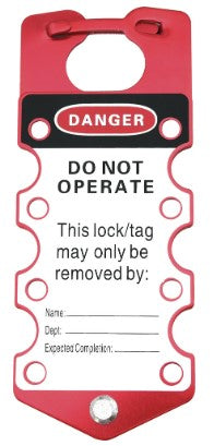 Abus 18024 Aluminum Labeled Safety Hasp Lockout Tagout