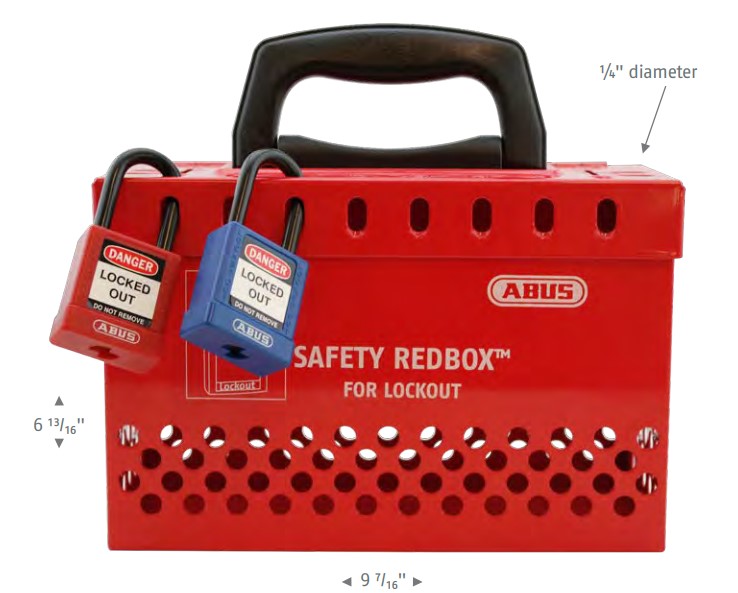 Abus B835 Safety Redbox Portable Group Lock Box — AllPadlocks