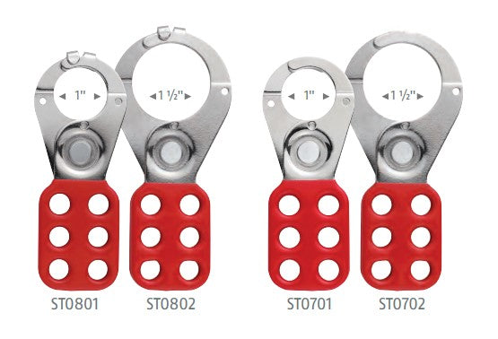 Abus STO702 Steel Safety Hasp Lockout Tagout — AllPadlocks