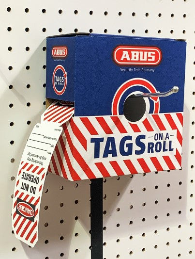 Abus 18193 Tags On A Roll Do Not Operate White English French 250 pcs