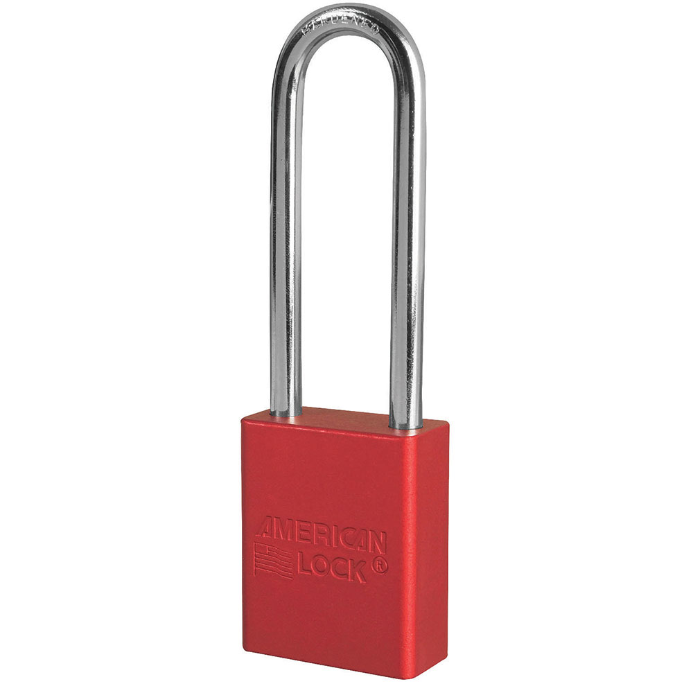 American Lock A1167 Safety Lockout Padlock 6-pin Cylinder